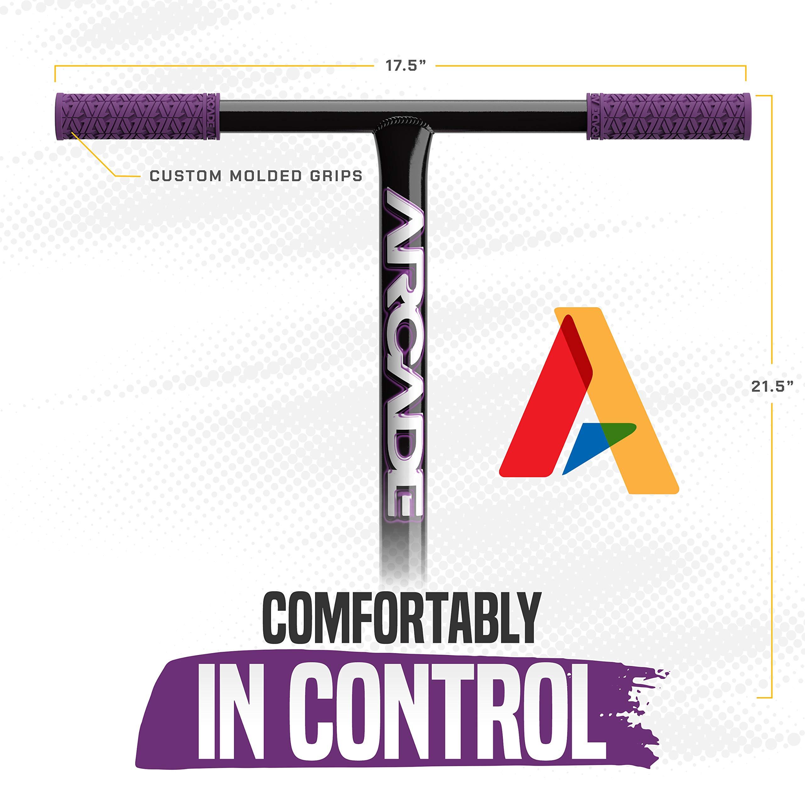 ARCADE ARCADE Rogue BMX Pro Scooter - Skatepark Scooter for Tricks - Scooter Pro Trick Scooters - Beginner Stunt Scooters for Kids & Pre Teens Ages 7 Years & Up - Boys & Girls Colors Monopatin (Purple)