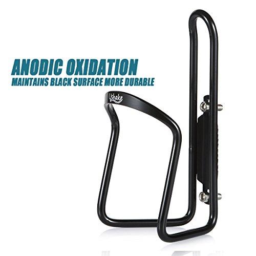 USHAKE USHAKE Water Bottle Cages, Basic MTB Bike Bicycle Alloy Aluminum Lightweight Water Bottle Holder Cages Brackets(2 Pack- Drilled Holes Required)