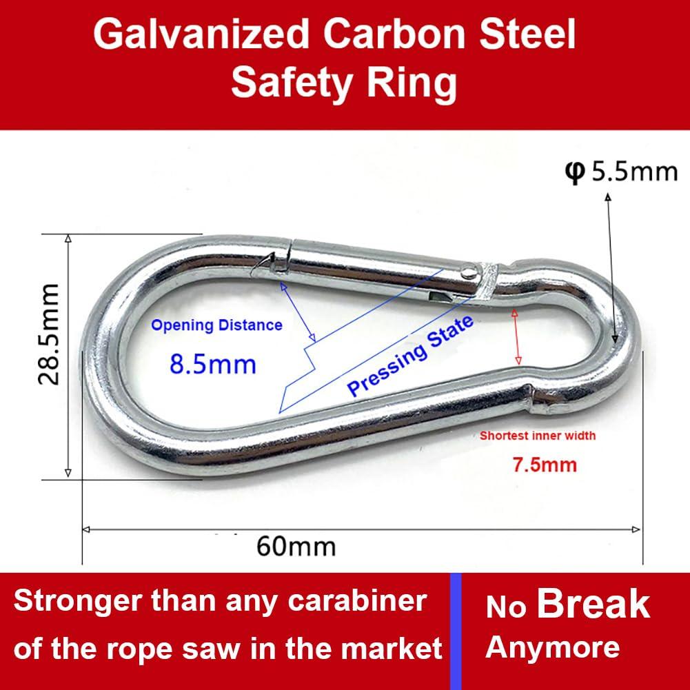 Homyall Homyall upgrade 53 Inch High Reach Tree Limb Hand Rope Chain Saw Cuts Branches Manual Pocket Chainsaw with 68 Sharp Blades on Both Sides for Gardening Camping Hiking Survival Gear-No Ropes Included