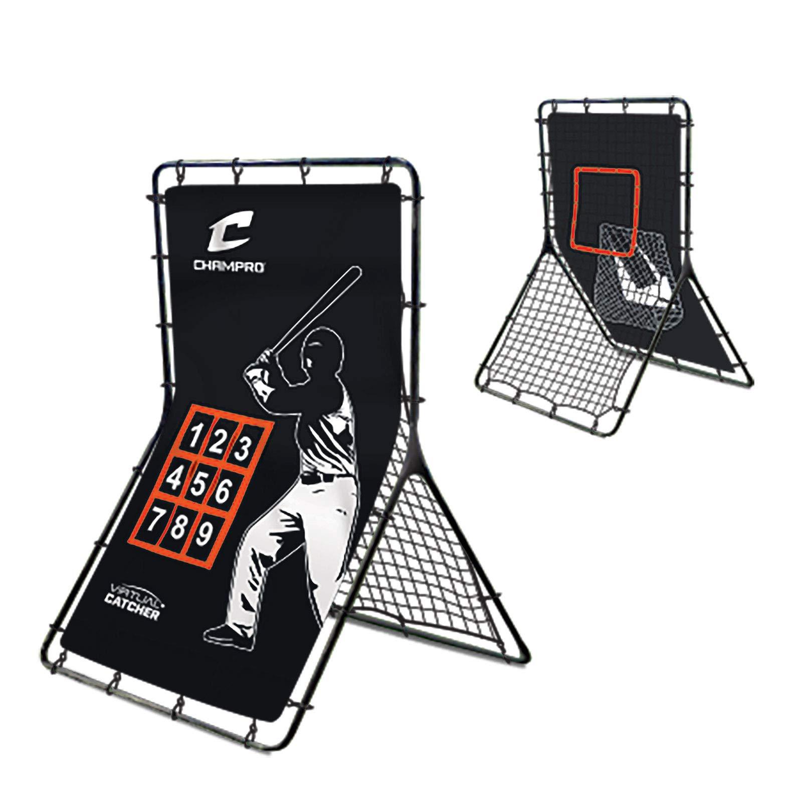 CHAMPRO Champro Baseball and Softball Combined Virtual Catcher/Rebound Screen (52” x 36”)