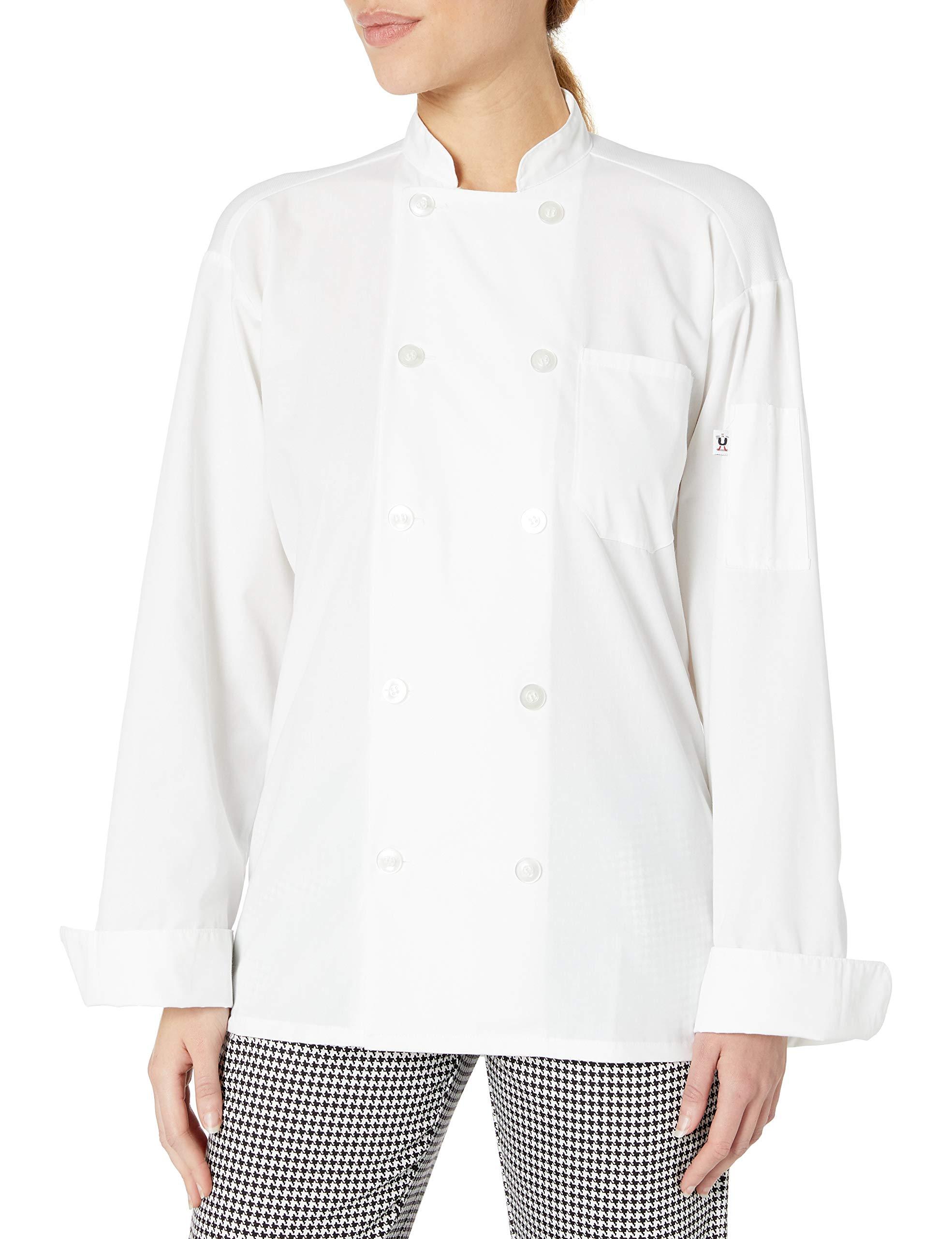 Uncommon Threads Uncommon Threads Unisex Classic Poplin Coat Ls Mesh 5.25, White, Medium