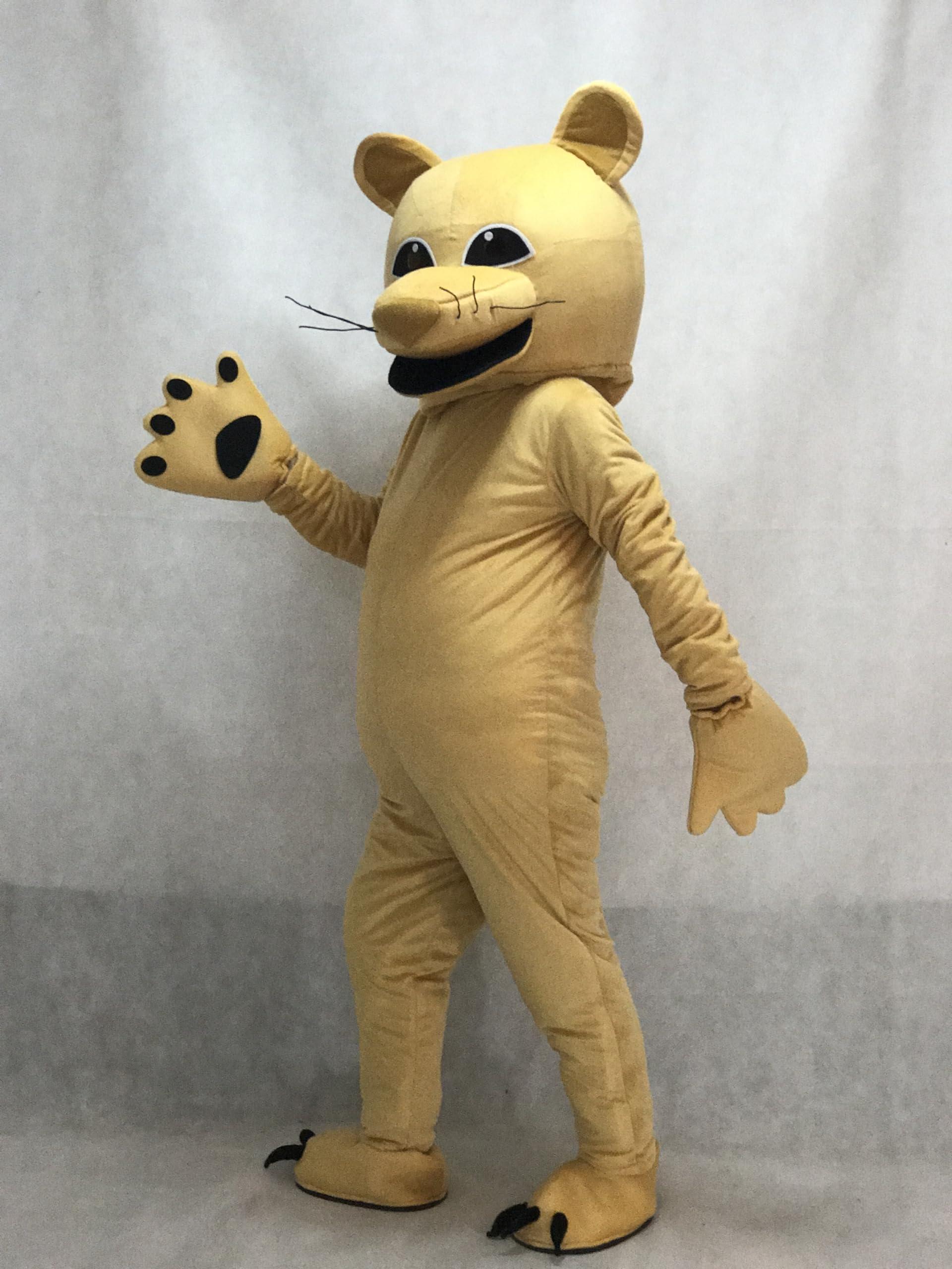 BTOCHK BTOCHK Tan Cougar Mascot Costume (Medium)
