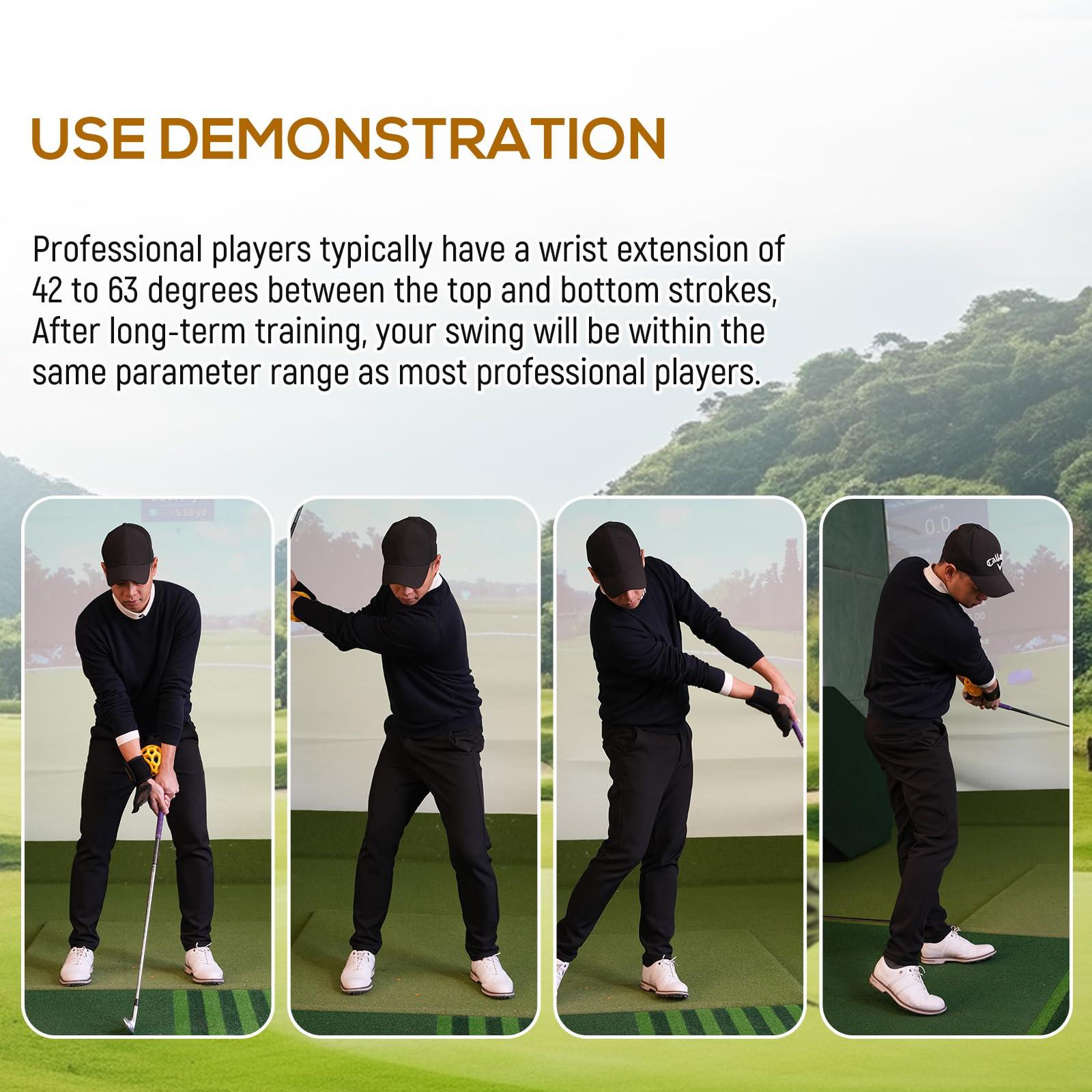 HRUIYL Golf Swing Trainer Ball, Golf Trainer Ball, Golf Training Aid, Golf Swing Trainer, Golf Grip Trainer, Golf Swing Training Aid, Golf Training Aids, Golf Swing Posture Corrector For Golf Beginners
