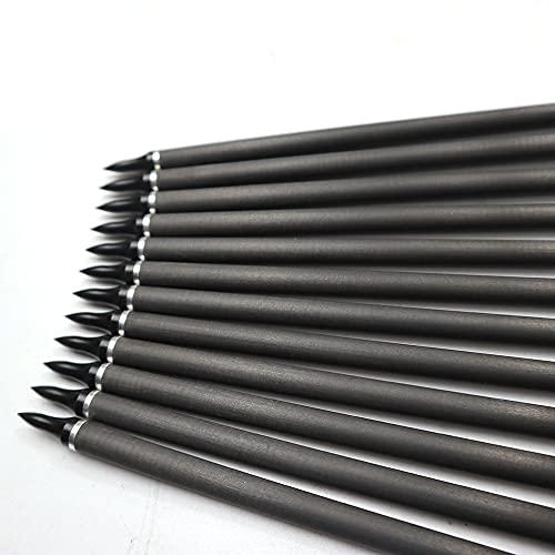ACCMOS Spine 300 Arrow 32 Inch Arrow Target Practice Arrow Hunting Arrow Carbon Arrows Compound Bow Recurve Bow Adult Youth Archery Indoor Outdoor Shooting Field Tip 12pc