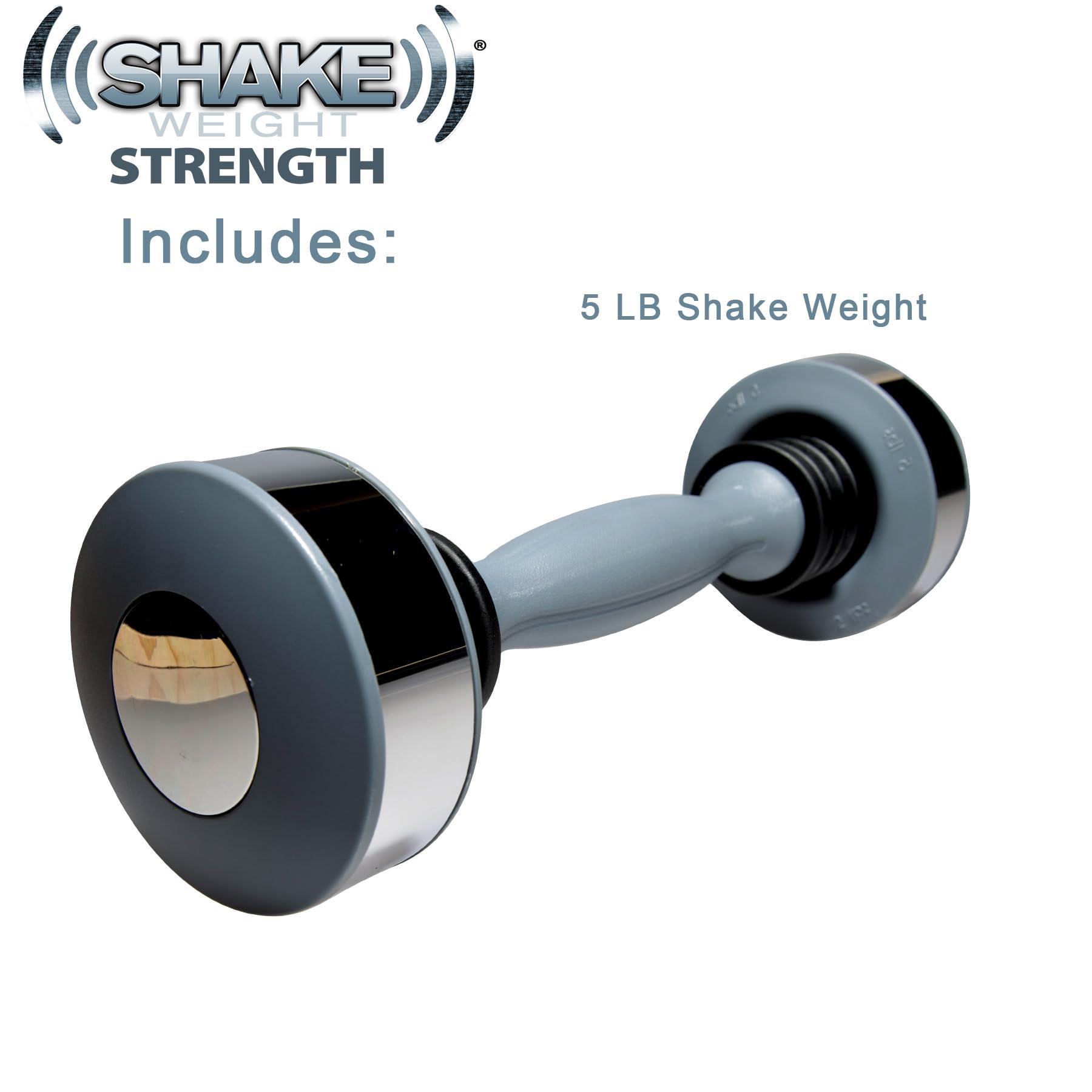 Allstar Innovations Shake Weight Strength- 5lb Shaking Weight Dumbbell for Arm Firming, Muscle Toning - Get Real Ripped & Rapid Results with New Dynamic Inertia Technology - Single Dumbbell Shaking Weight