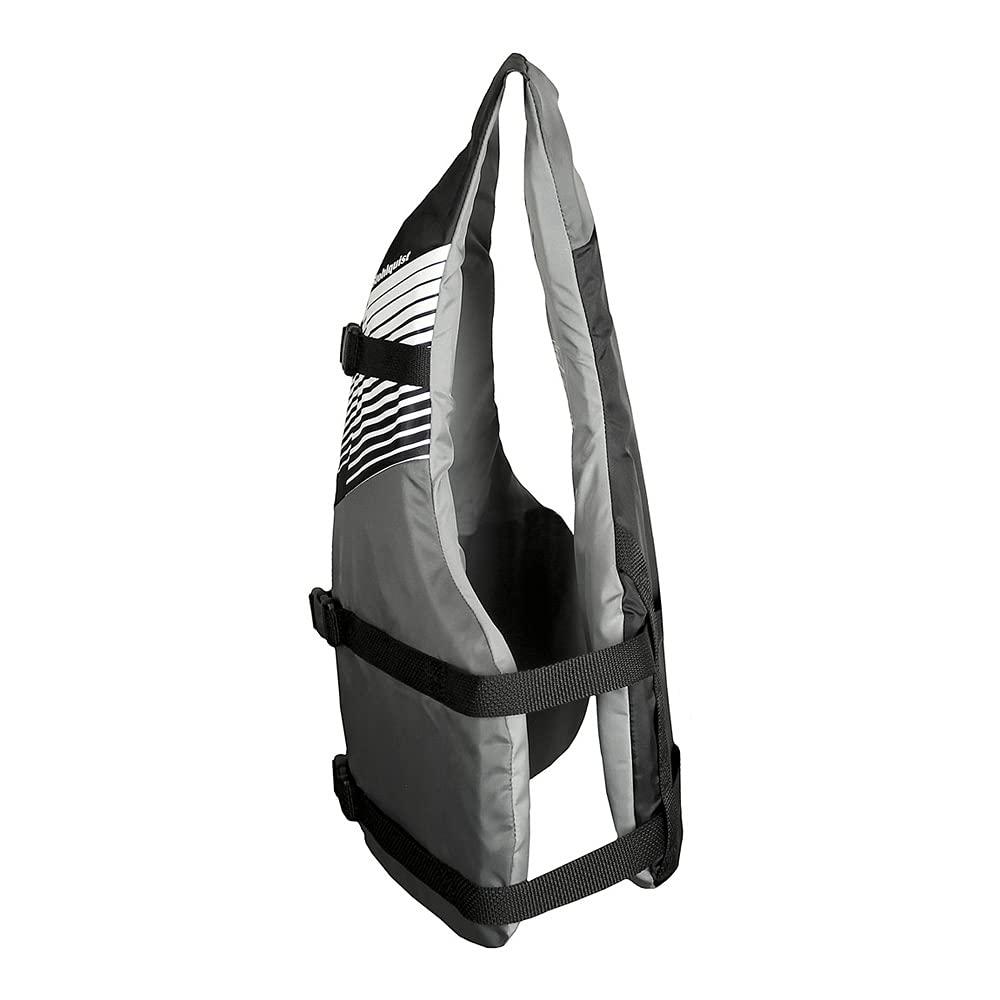 Stohlquist Stohlquist Fit Adult Life Jacket PFD - Easily Adjustable for Full Mobility, Lightweight Buoyancy Foam, PVC Free, Coast Guard Approved | Unisex Adult, Universal Adult, Black/Gray