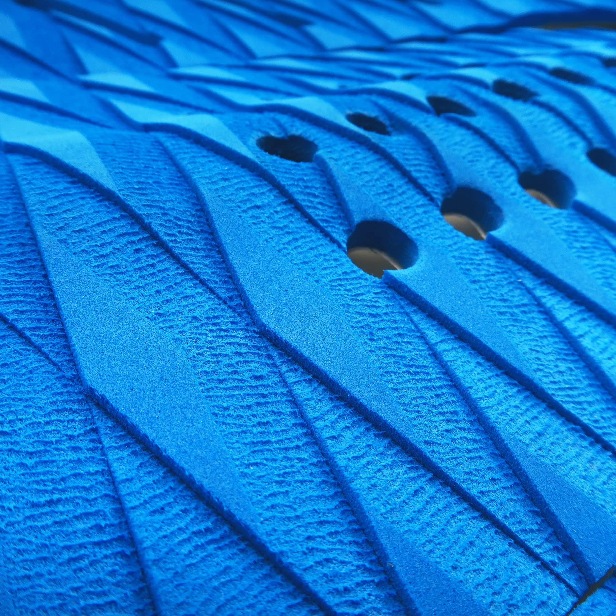 AQUBONA AQUBONA 3 Piece EVA Surfboard Deck Traction Pads for Stomp Skimboards, Surf Boards, Funboard, Fish Board