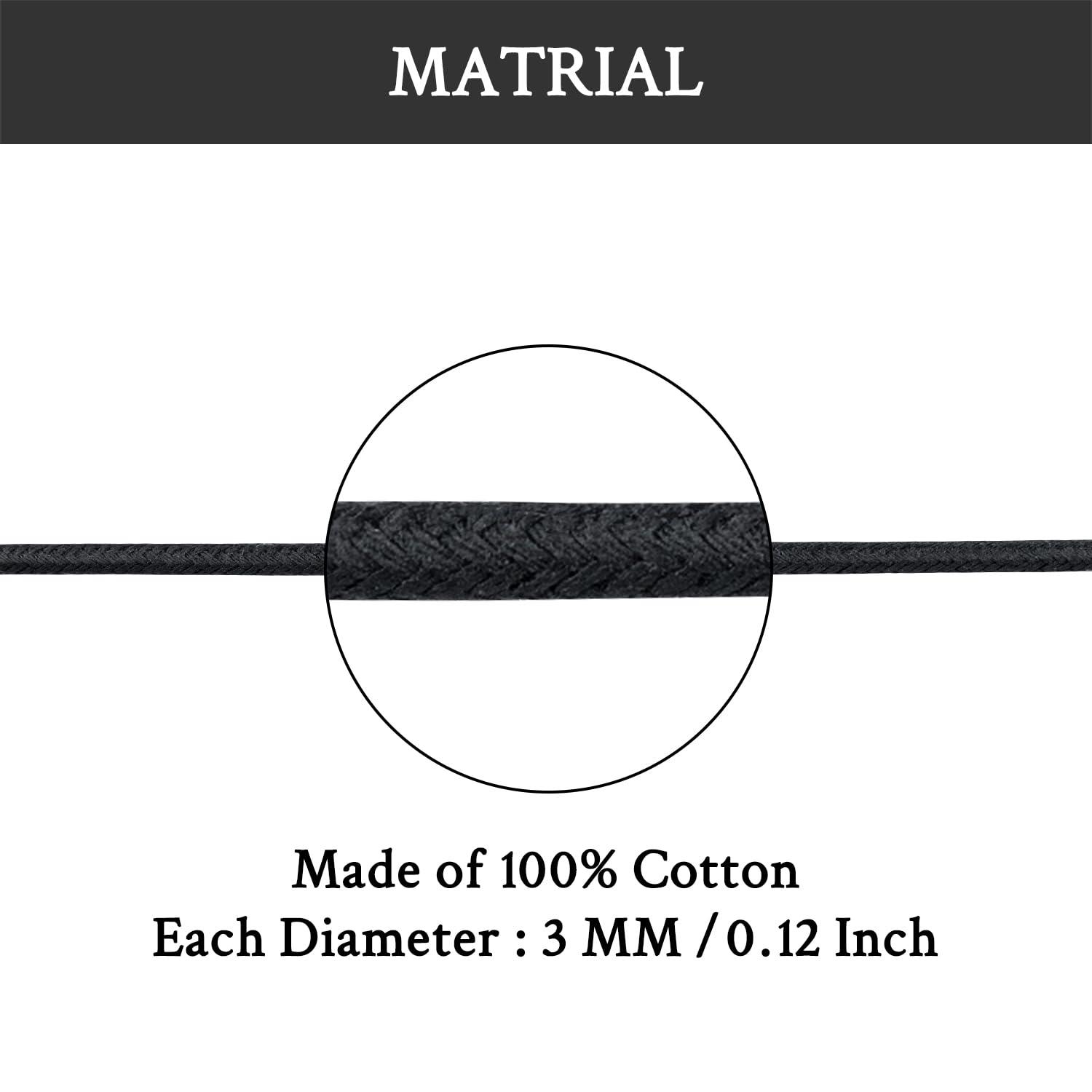 Endoto Endoto Waxed Shoelaces for Cole Haan Replacement Round Shoe Laces Oxford Golf Shoes(Color:Black,Size:44Inch)