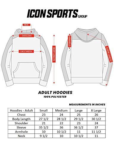 Icon Sports Icon Sports FC Barcelona Hoodie Official Mens Casual Sweatshirt Barca World Soccer Football Club Active Training Top Pullover FCB45PH-Y M