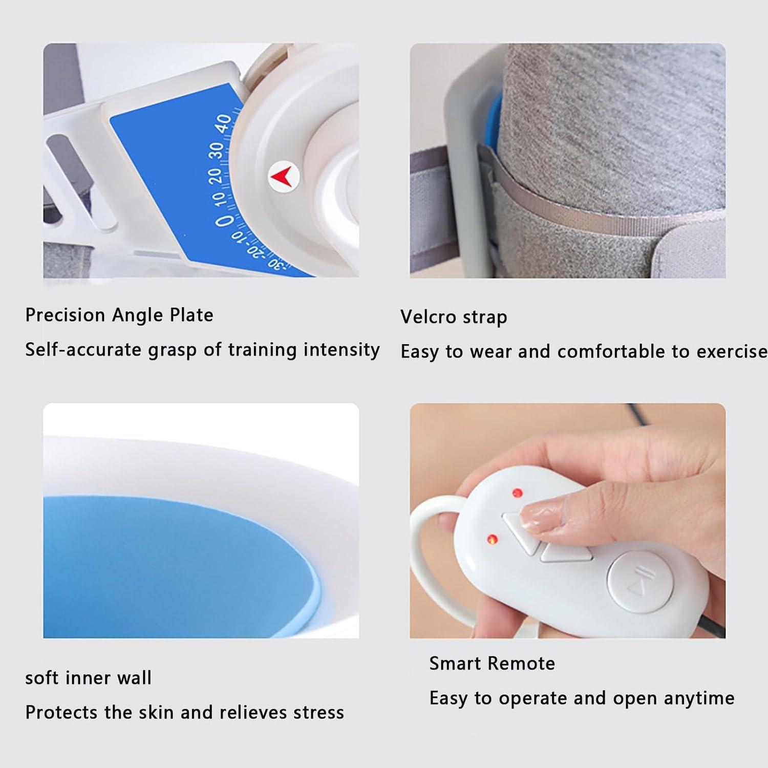 HDCCDM HDCCDM Electric Ankle Trainer, Foot Rehabilitation Training Equipment, 3-speed Speed Regulation, -30 ~40 Full Angle Exercise, for Stiff Ligament After Stroke and Hemiplegic Fracture