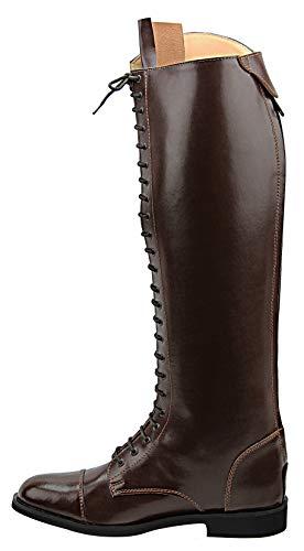 Hispar Hispar Mens Man Florance Field Horse Riding Boots Stylish Fashion Equestrian - Brown 9.5 Slim Calf