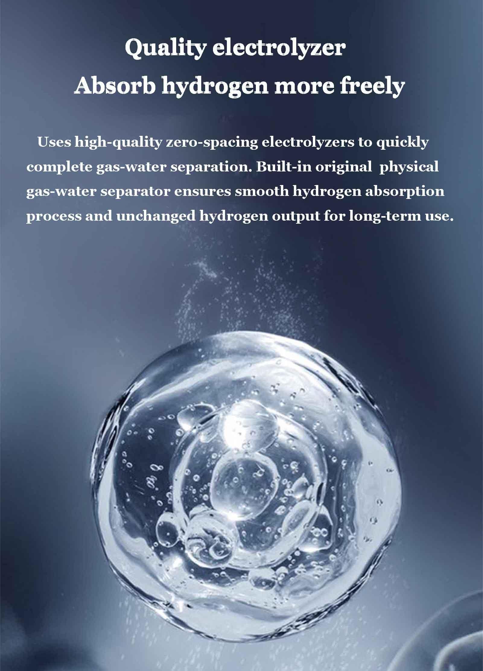 ASHLGQB ASHLGQB Hydrogen Inhalation Machine, HO-Mixed (300H+300O+300H) mL/min Hydrogen Inhaler, Upgrade Hydrogen Water Generator, 99.99% High Purity, Adjustable flow