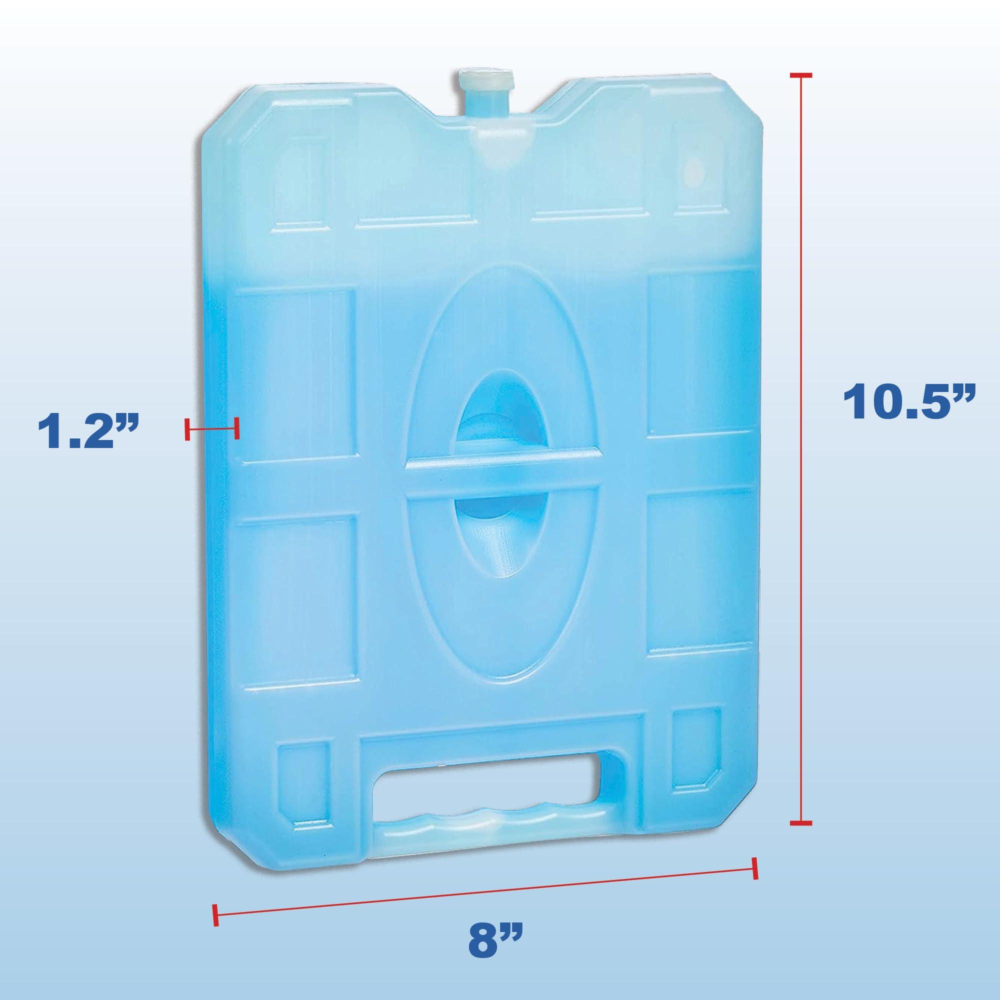 Sport Temp Sport Temp Reusable X-Large Ice Pack (4Pack) Long Lasting - Perfect for Keeping Food Or Beverages Cold, Coolers, Camping, Beach Coolers, Hiking & More, Clear Blue