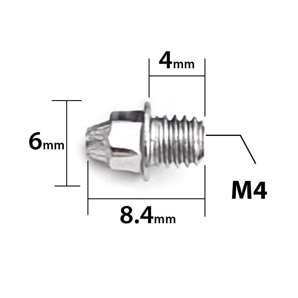 ONIPAX ONIPAX Bike Pedal Bolts Screw M4 x 7mm 40 pcs/Bag with 1 Wrench