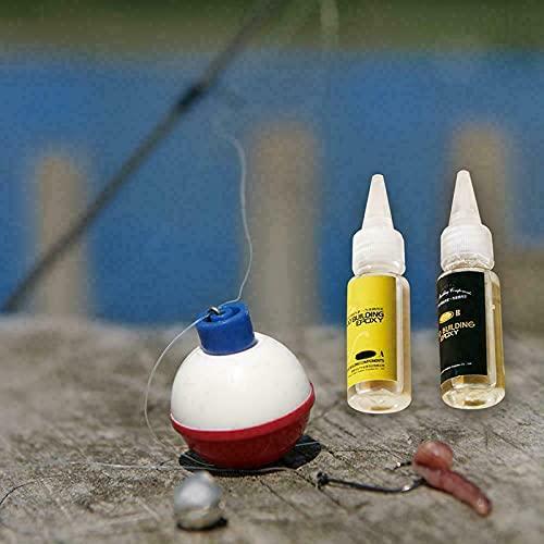 Bylesary Bylesary Fishing Rod Repair Glue, Fishing Rod Epoxy Glue, Epoxy Resin AB Glue, Fishing Rods Guide Rings Tie Wire Card Wheel Seat Road DIY Restoration Accessories, Transparent Adhesive