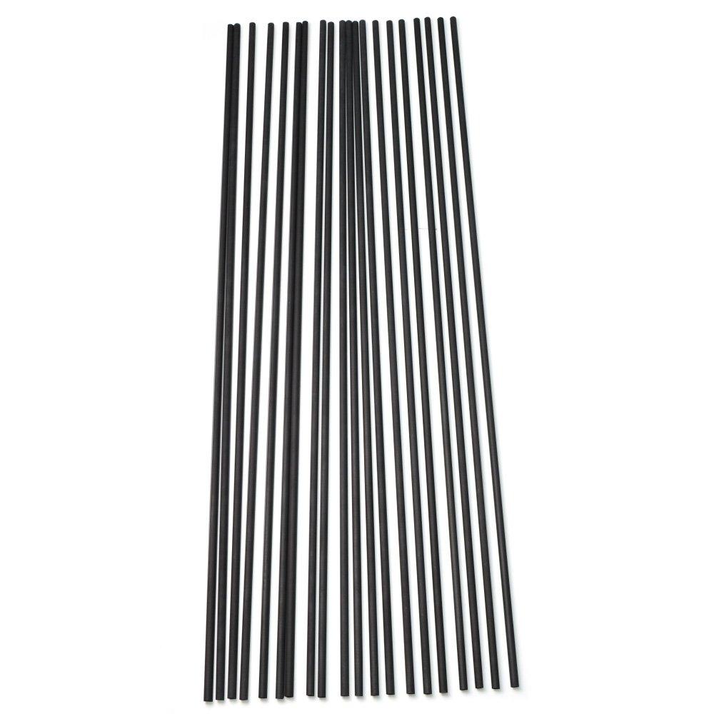 HNZMDY HNZMDY 30 Inch 6.2 mm Carbon Arrow Shaft Spine 500 Carbon Shaft Tube DIY Archery (Shaft, 72 Pcs)