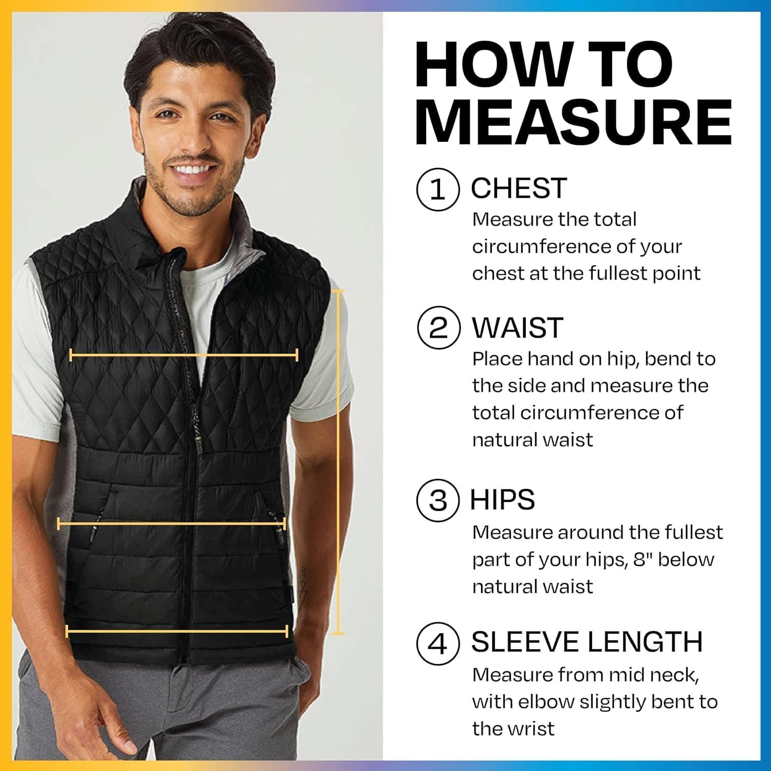 PYVOT PYVOT Mens Dash Weighted Quilted Vest, Weighted Blanket Inspired Clothing for Sensory Issues, Fitness, Stress Relief and Relaxation, Extra Large Size, Black