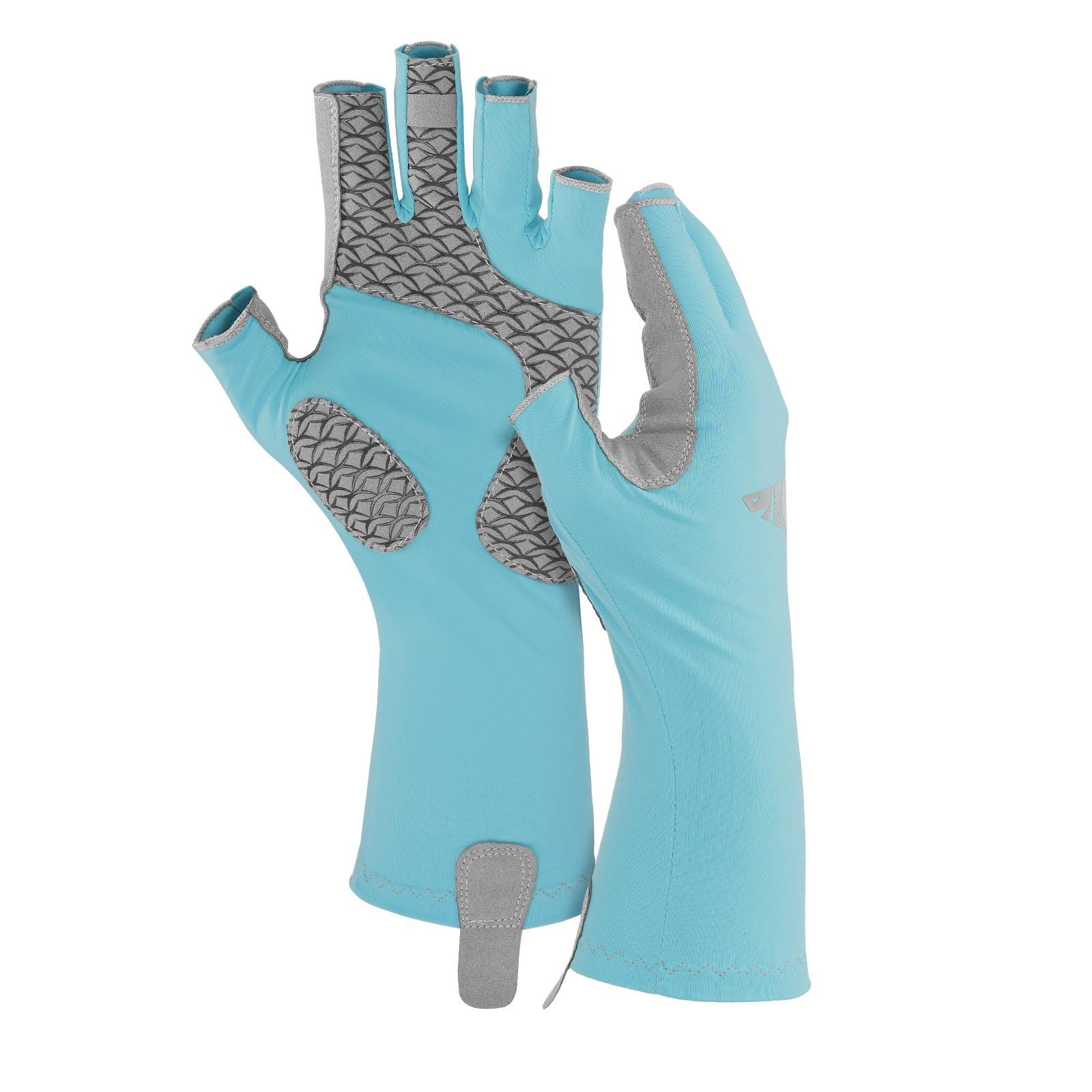 KastKing KastKing Sol Armis Pro Fishing Gloves, UPF 50 Sun Protection 3/4 Fingerless Gloves Quick-Dry, Extended Cuff UV Protection Gloves for Outdoor, Kayaking, Rowing, Paddling, Canoeing, Hunting