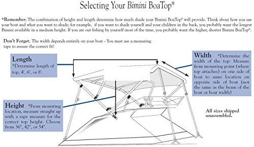 Survivor Marine Products Survivor Marine Products Knock Down Aluminum Bimini (Frame Only), Silver, 8-Feet Length x 42-Inch Height x 97-103-Inch Width