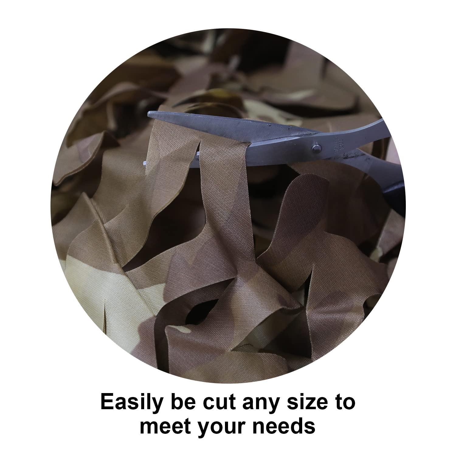 GRVCN GRVCN Camo Netting Camouflage Net, Bulk Roll Sunshade Mesh Nets for Hunting Blind Shooting Military Theme Party Decorations