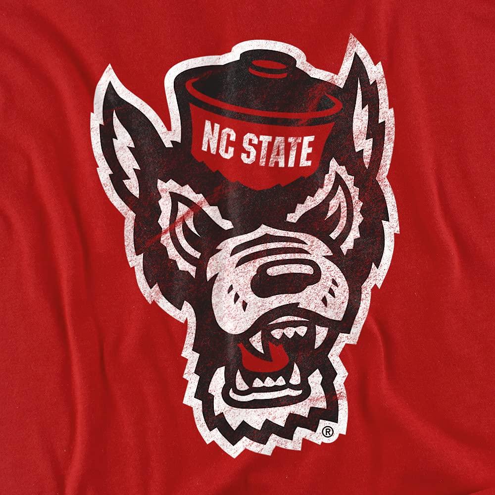 LOGOVISION NC State Wolfpack Official Primary Logo Unisex Adult T-Shirt, North Carolina State University, Medium