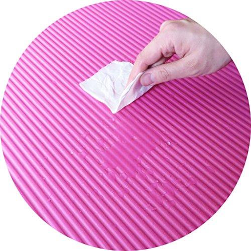 BalanceFrom Fitvids All Purpose 1/2-Inch Extra Thick High Density Anti-Tear Exercise Yoga Mat with Carrying Strap, Pink