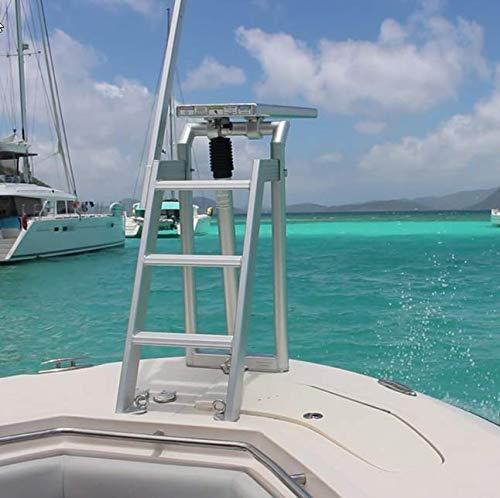 Lillipad Lillipad Diving Board for Boat or Dock - Includes Board, Surface Mount, and Upgraded Textured Foam Surface (Silver Anodized Dark Gray/Black)