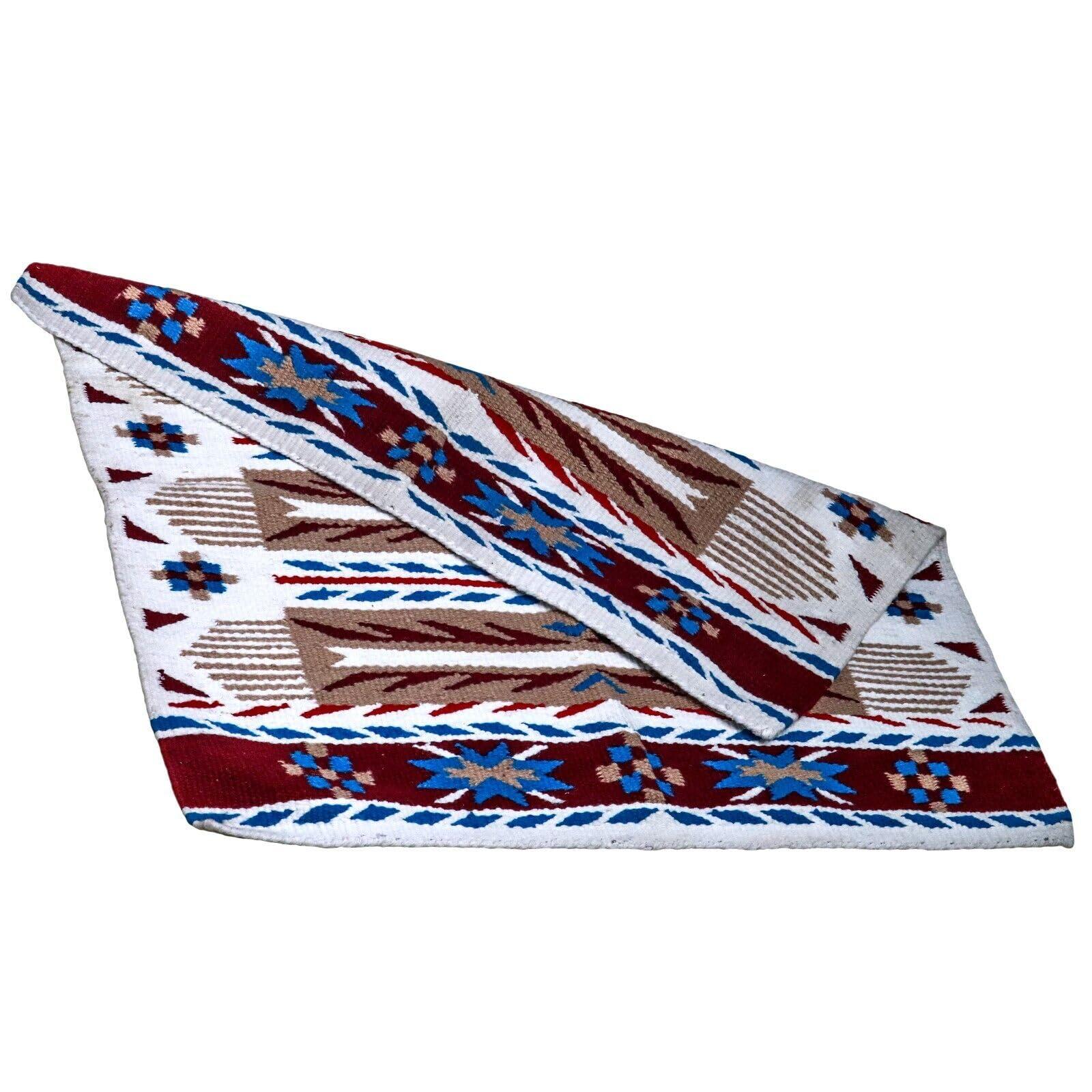 EQUIGEAR EQUIGEAR Western Ranch Horse Saddle Blanket New Zealand Wool Western Design Handmade Saddle Blanket Top Wool Pad Sensor Flex (Customization Available) ZB-040 (36" x 42")