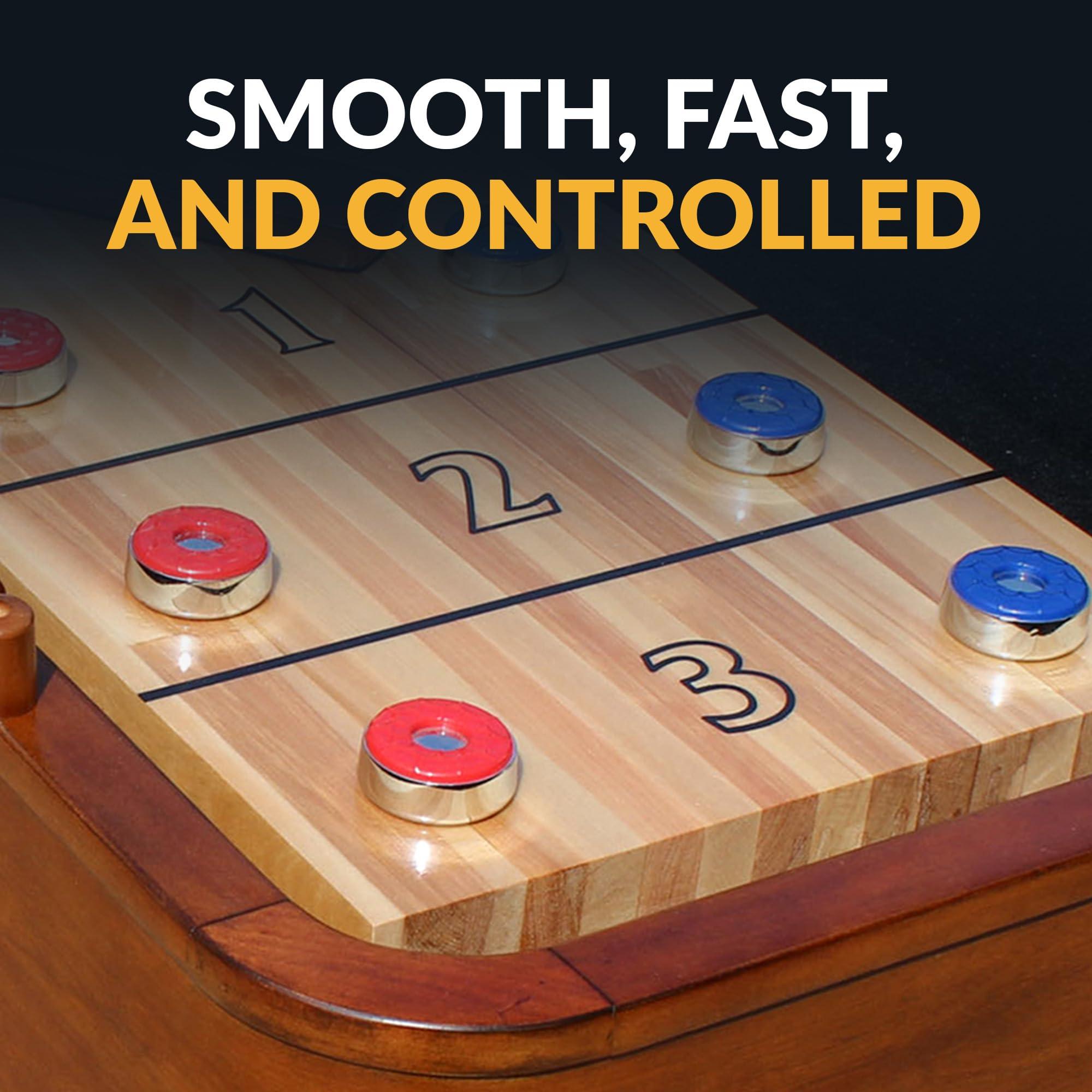 Hathaway Hathaway Shuffleboard Pucks with Case (Set of 8), Dark Cherry Finish