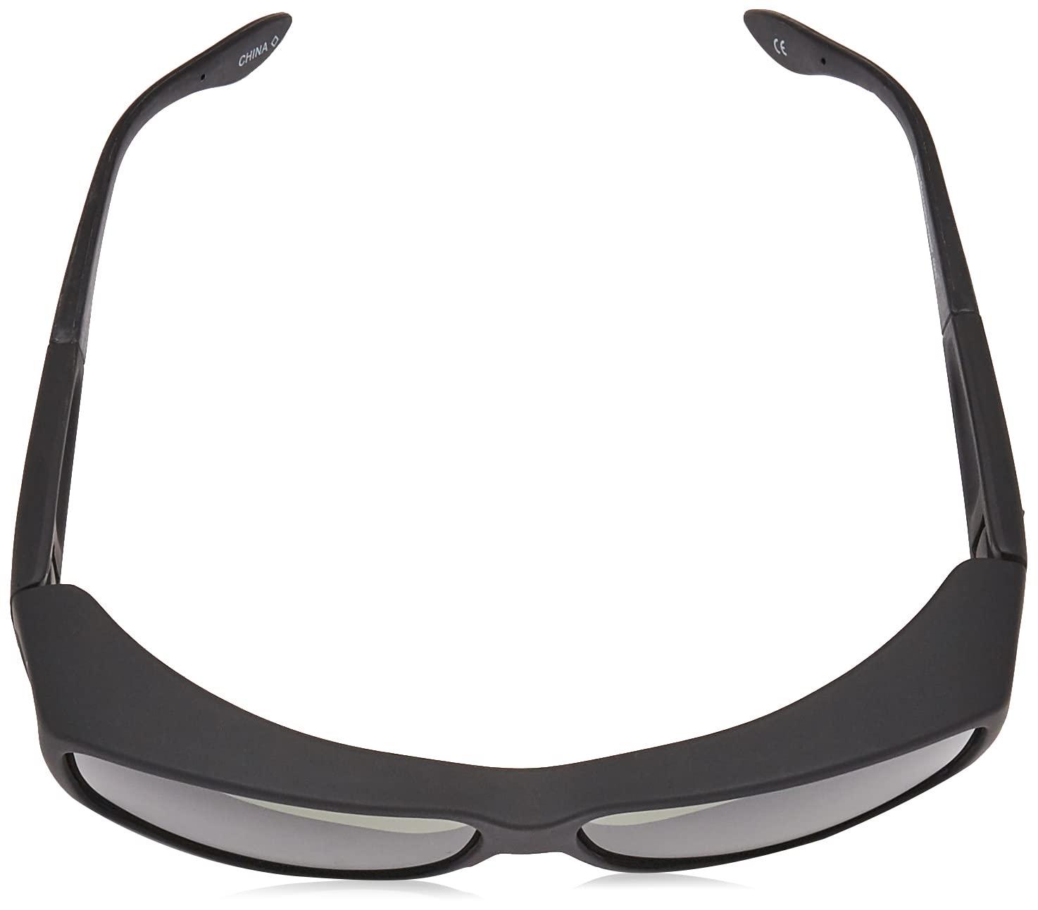 Dioptics Haven Fits Over Sunwear Windemere Over-Prescription Sunglasses,Black Frame/Gray Lens,one size