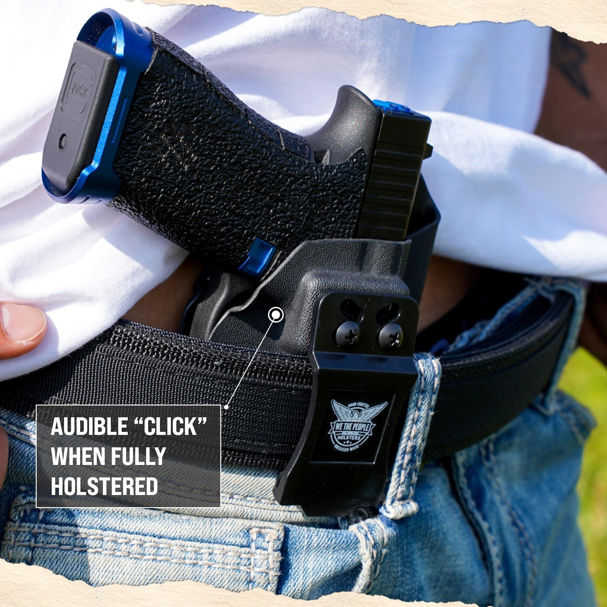 We The People Holsters We The People Holsters - Constitution - Right Hand - IWB Holster Compatible with Smith & Wesson M&P 9C/40C / M2.0 3.5"/3.6" Compact w/Streamlight TLR-7/7A Light RDS