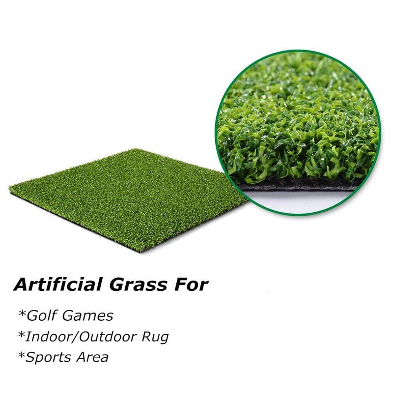 Conscience Trading Golf Putting Green Turf (0.47\" Custom Size) Multi-use Artificial Grass Carpet Indoor/Outdoor Rug, Golf Hitting Practice Mat in Home,Backyard