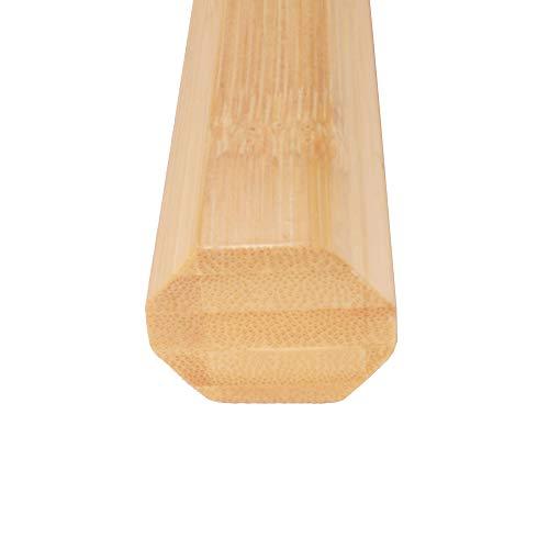 BambooMN BambooMN 40 Inch Men\'s Natural Bamboo Goalie Lacrosse Shaft Stick Handle, 1 Piece