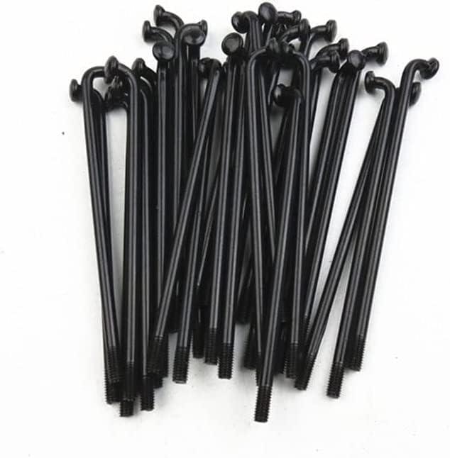 KTKEET KTKEET Bike Spokes 12G Electric Bicycle Spokes 20/40PCS 2.5 mm Diameter Black Carbon Steel 70-262MM Bike Wheel Spokes with Nipple for E-Bike Motorcycle Tricycle (224mm 40pcs)