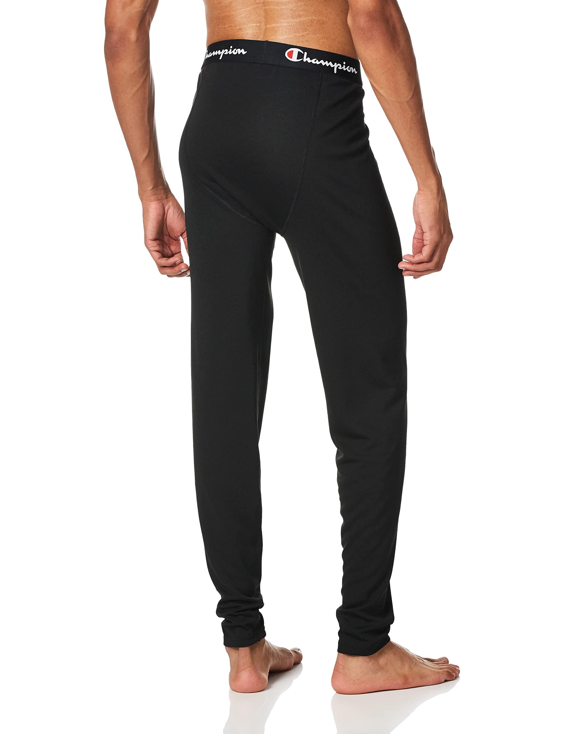 Champion Champion Men's Athletics Base Layer Bottom, New Ebony, Medium