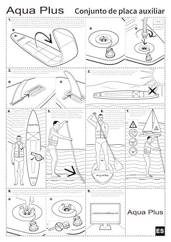 Aqua Plus Aqua Plus 6inches Thick Inflatable SUP for All Skill Levels Stand Up Paddle Board,Paddle,Pump,ISUP Travel Backpack, Leash,Shoulder Strap,Youth,Adult Inflatable Paddle Board