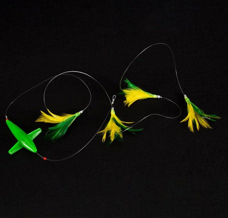 Cuoyuqie Cuoyuqie 1 Set Daisy Chain Bait Rig Bird Tuna Marlin Fishing Trolling Lures Squid