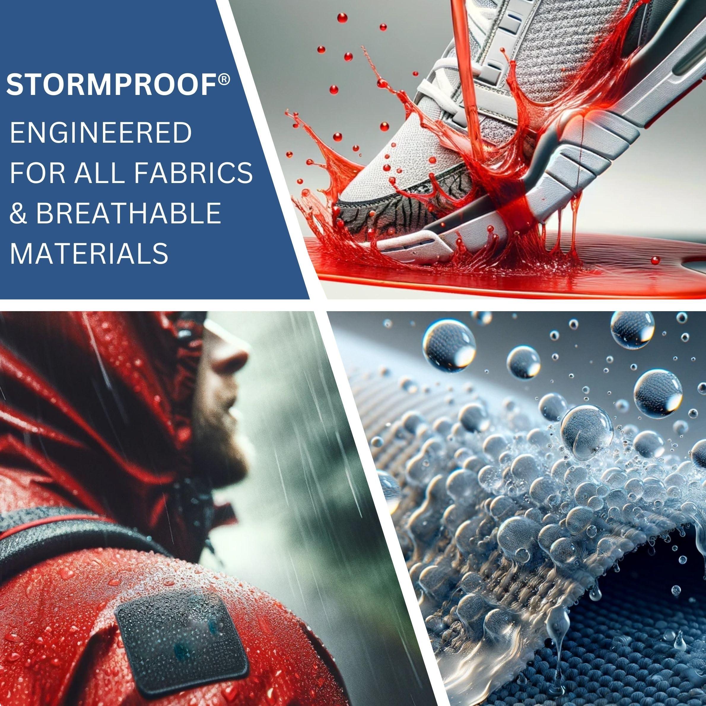 Stormsure Stormproof Ultimate Waterproofing Spray - Repels Water, Oil, Stains for Outdoor Gear, Clothing & Footwear - Breathable, Ideal for Camping & Hiking (1 Litre)