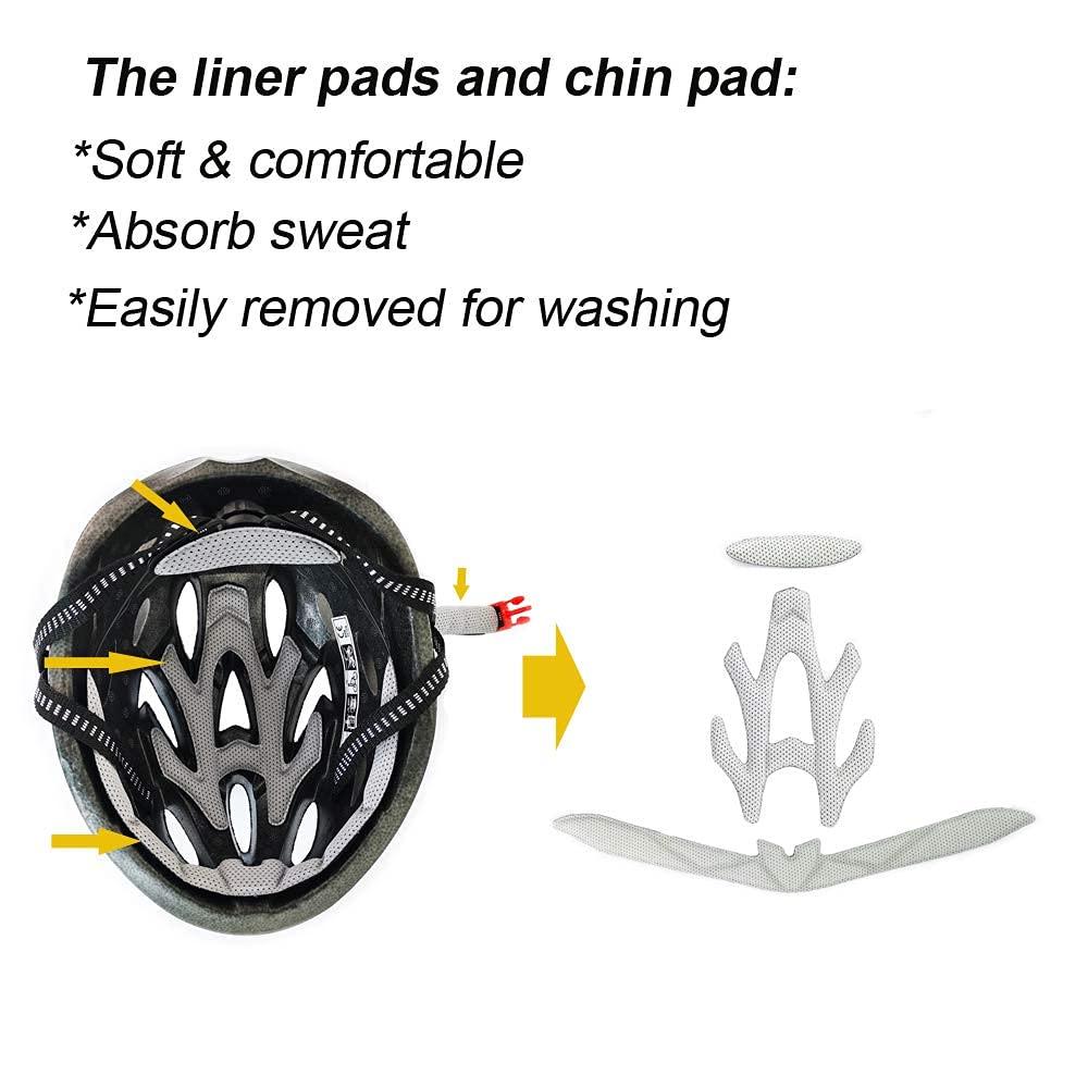 UPANBIKE UPANBIKE Adult Bike Helmet - Adjustable One-Piece Safety Protection for Men and Women - Mountain and Road Cycling (Blue+Black)