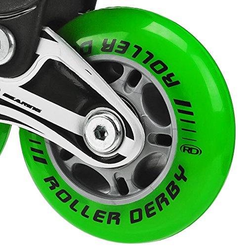Roller Derby Roller Derby ION 7.2 Inline Skates with Aluminum frames and Adjustable Sizing for growing feet, Medium (2-5)