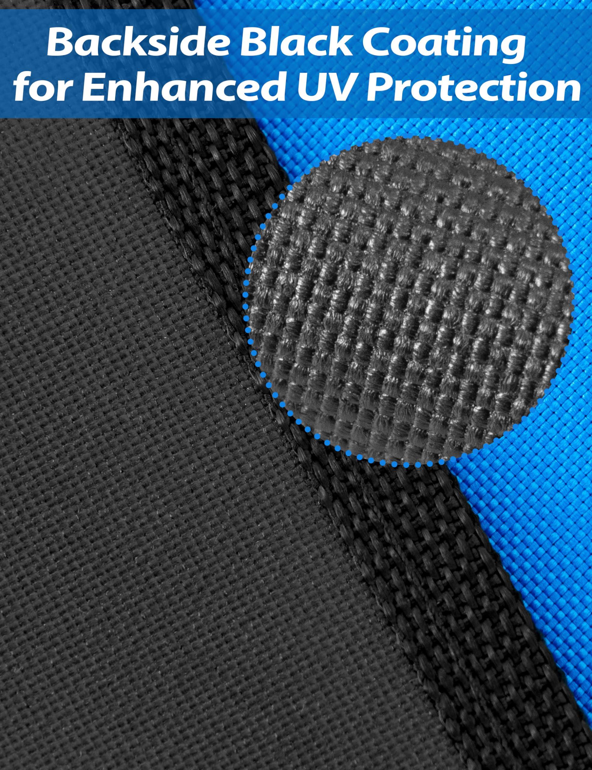 BLUEWING BLUEWING Sunshade for Fishing Boats Shade Canopy Waterproof Durable 1200D Polyester Sun Shade Foldable Umbrella for Protection, 7 * 7 * 5ft