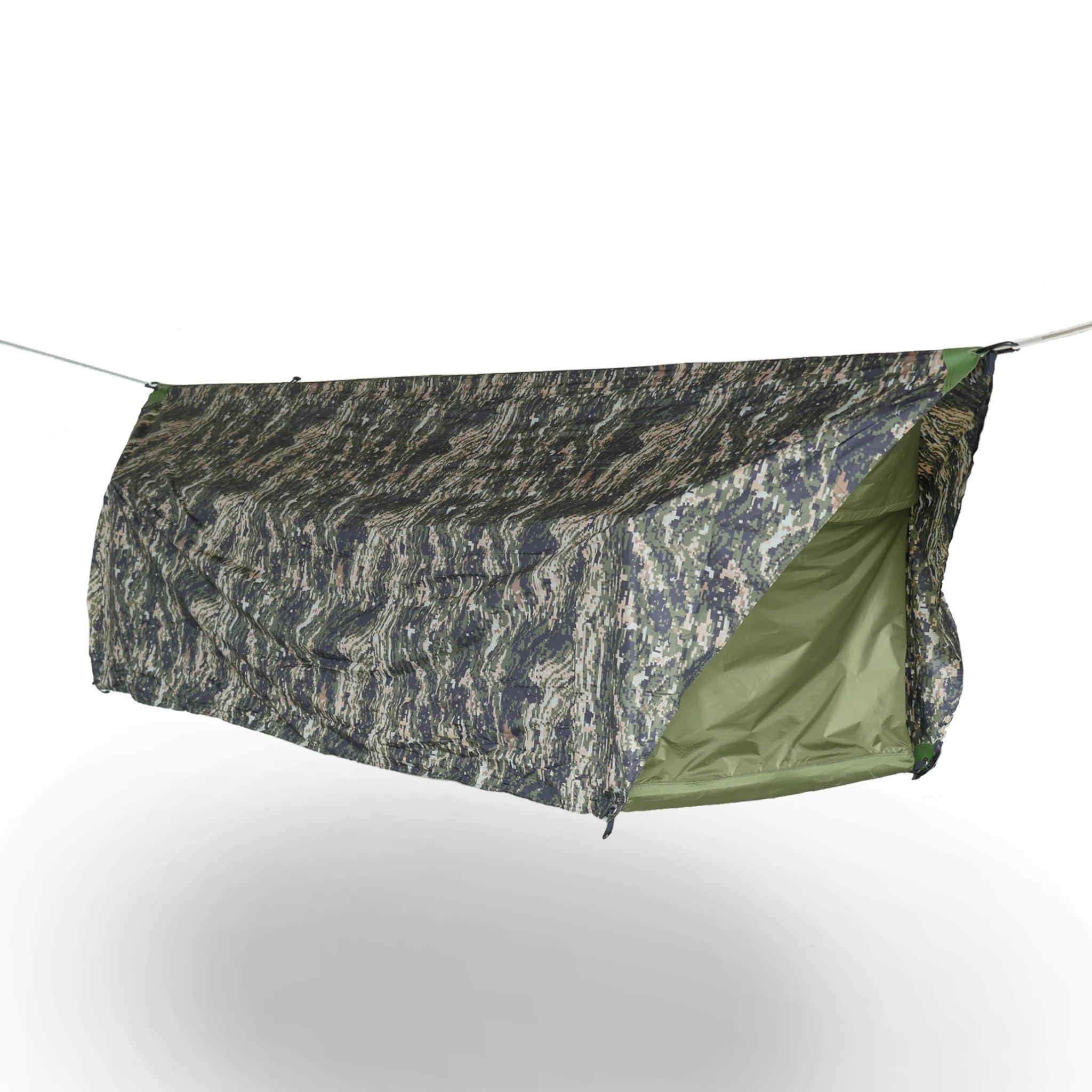 Haven Tents Haven Tent XL Lay Flat Hammock Tent - Waterproof Tent & Camping Hammock with Mosquito Net - Includes Insulated Pad and Rainfly - 80"x30" (Forest Camo)