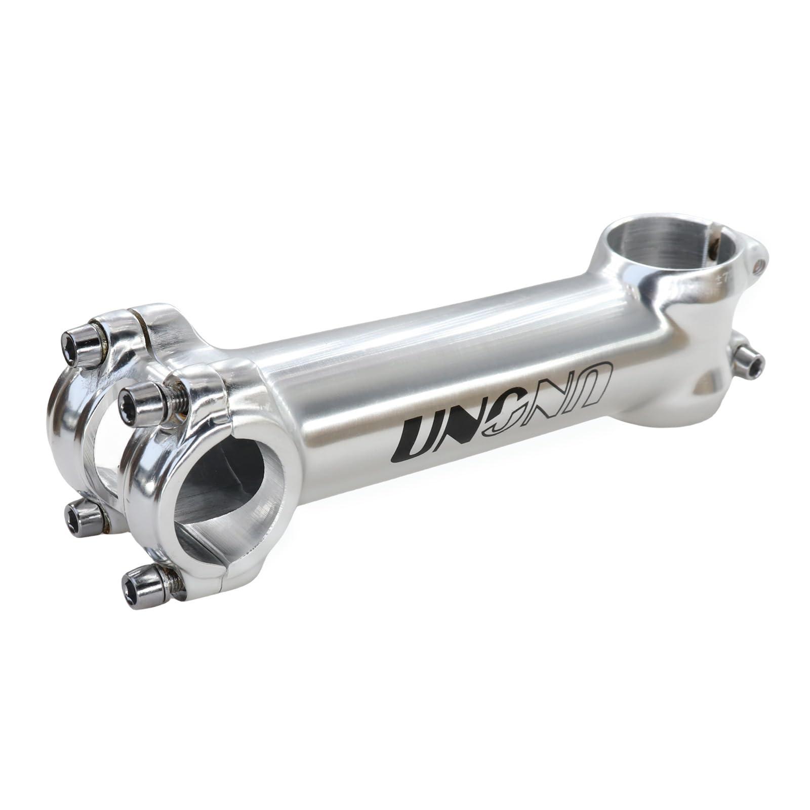 DJC Components DJC Stem Bike Ultralight 7 Degree 17 Degree 35 Degree MTB Road Stem Balance Bike for Fork 28.6 25.4MM 60-130MM Mountain MTB Bicycle Kalloy Matte Black/Glossy Silver (2# Glossy Silver, 7 Degree-70mm)