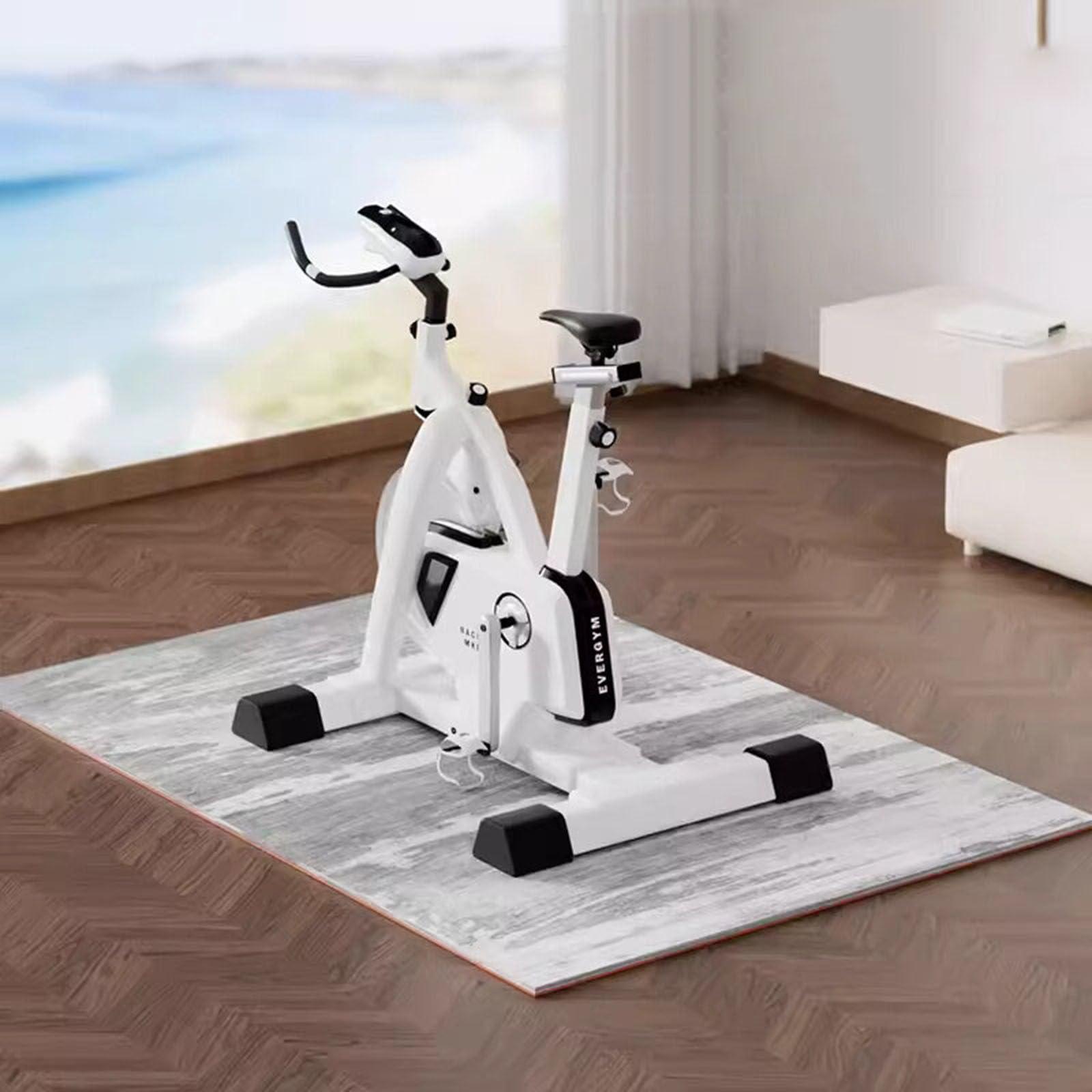 PPGE HOME Exercise Equipment Mat - Exercise Bike Mat, Treadmill Mat, Soundproof And Shockproof Protect The Floor Non Slip Mat For Home/Gym/Exercise/Bike,Hard Floor & (Size:120x180x0.4cm,Color:Crystal Velvet2)