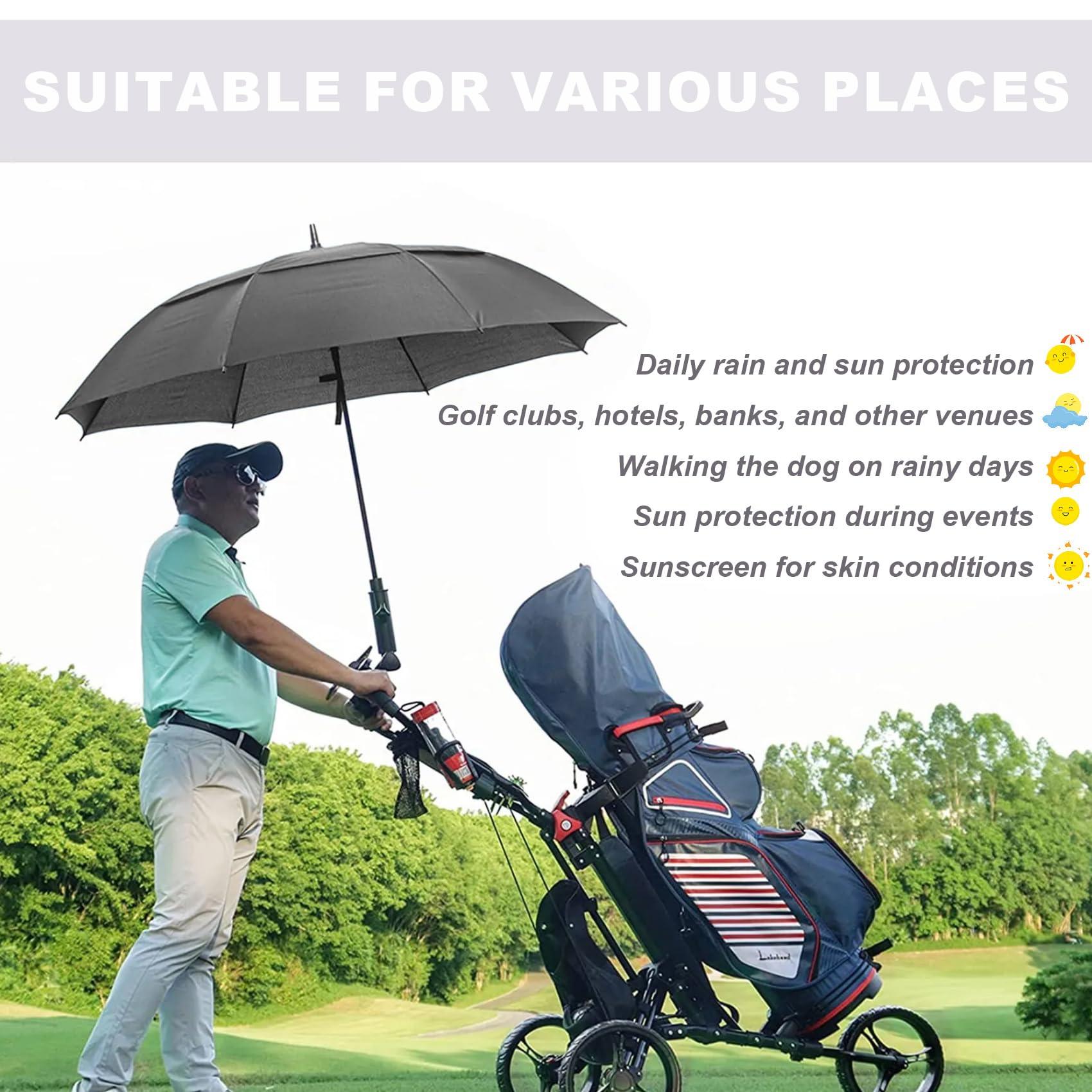 Baraida Baraida Golf Umbrella Large 62/68/72 Inch, Extra Large Oversize Double Canopy Vented Windproof Waterproof Umbrella, Automatic Open Golf Umbrella for Men and Women and Family.(68 Inch,Grey)