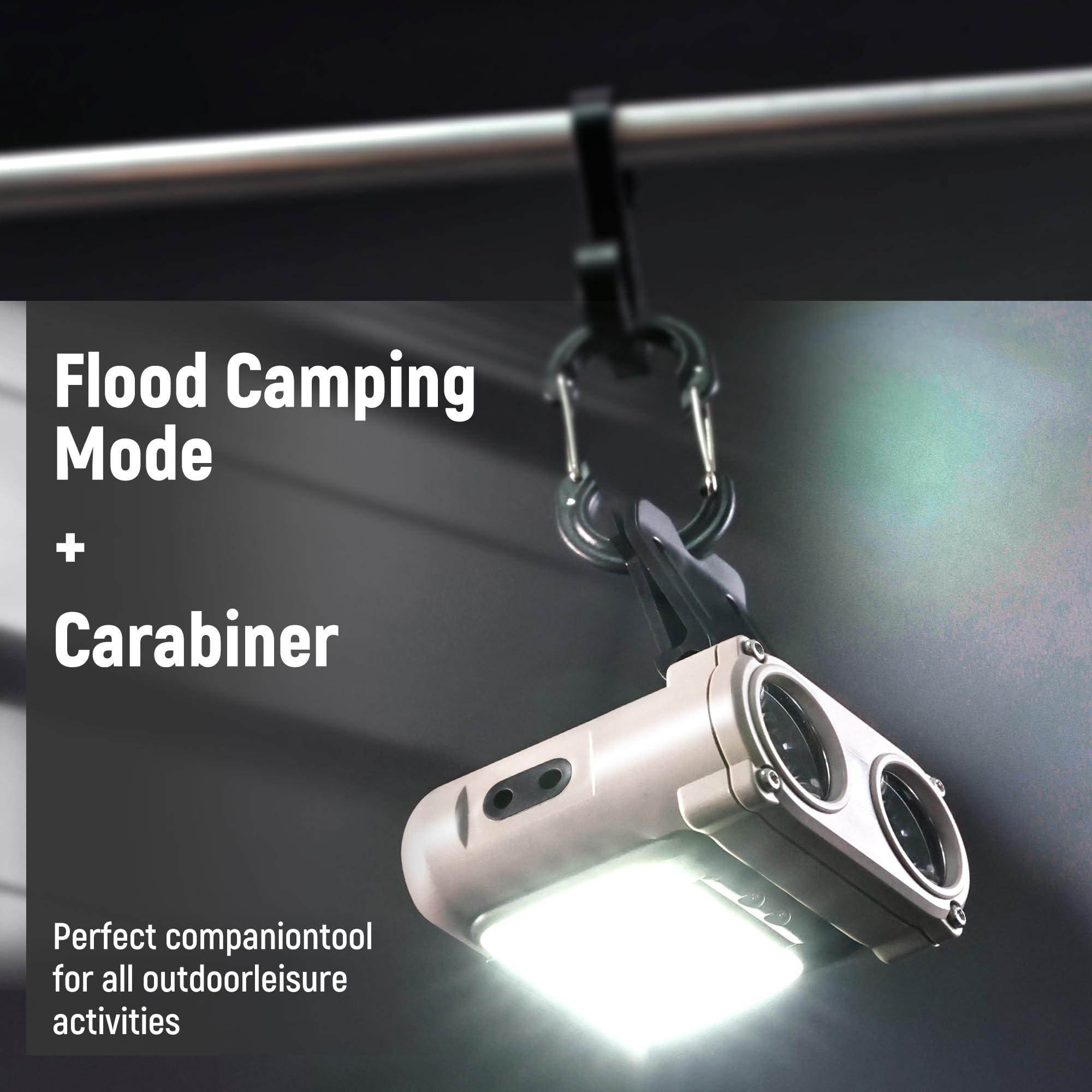 Hopedone Hopedone LED Hard Hat Light, 800Lumens Rechargeable Dimmable Clip on Cap Lights, 180Adjustable Hands Free Hat Flashlight Headlamp Waterproof for Running, Camping, Hunting, Cycling (Black)