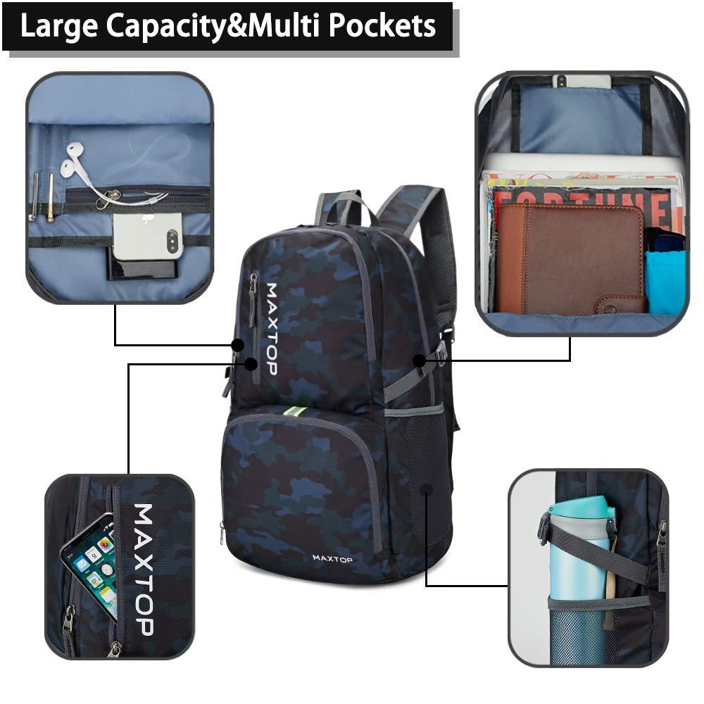 MAXTOP MAXTOP 40/50L Lightweight Packable Backpack for Hiking Traveling Camping Water Resistant Foldable Outdoor Travel Daypack