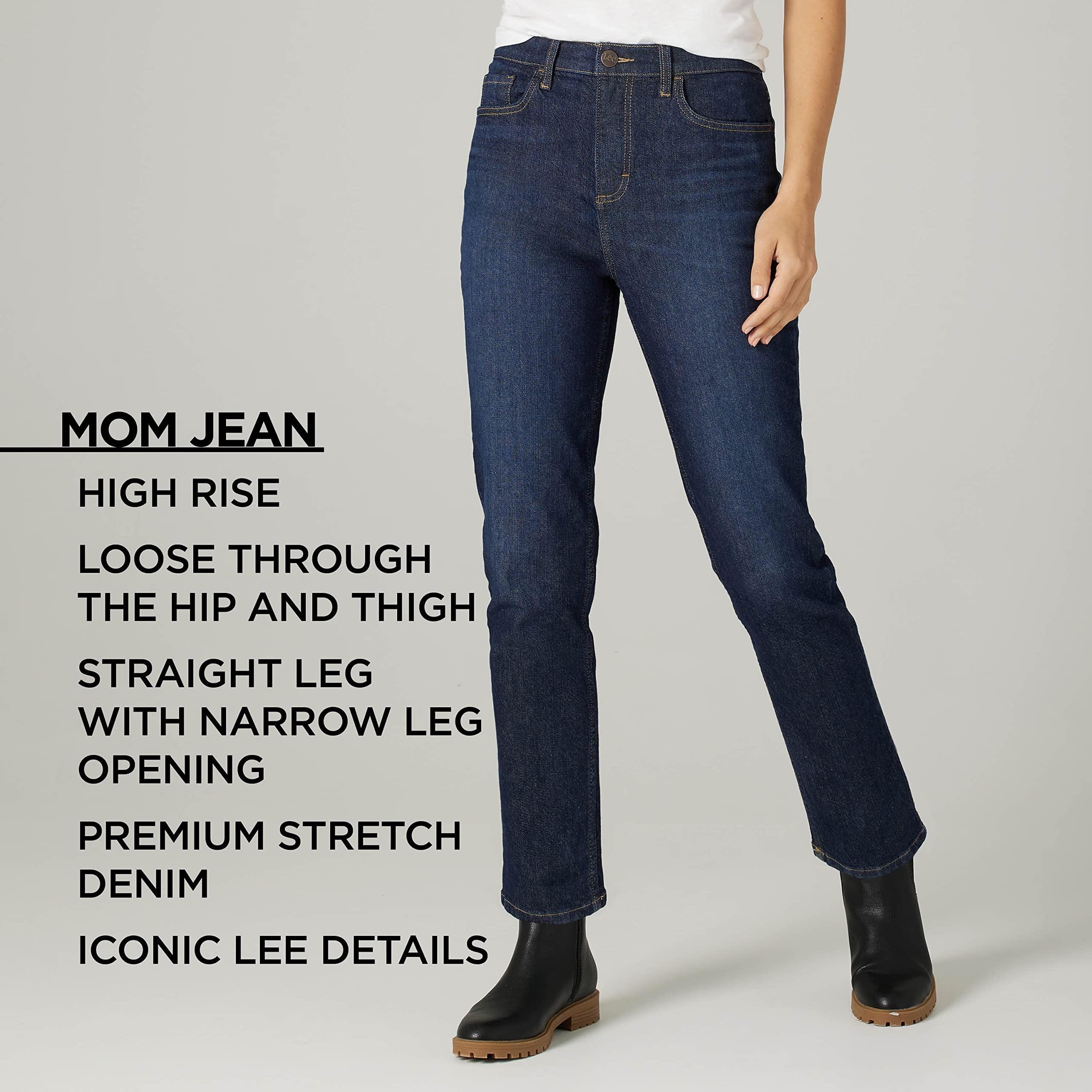 Lee Lee Women's Legendary High Rise Mom Jean, Washed Black, 12