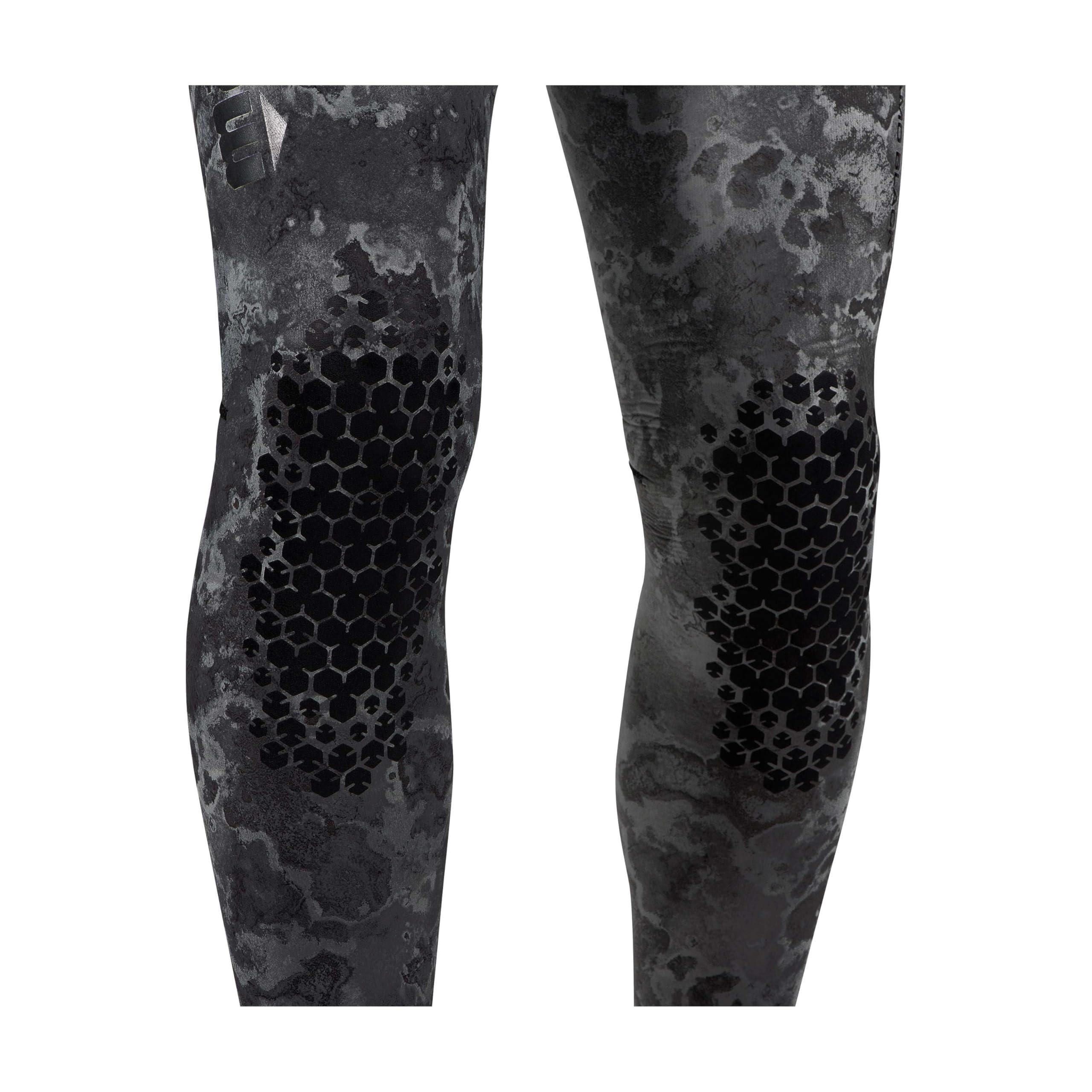 Mares Mares Men's Explorer Camo Black 5mm Neoprene Freediving Spearfishing Wetsuit Pants - Reinforced Knee Pads, Anatomical Design, S2