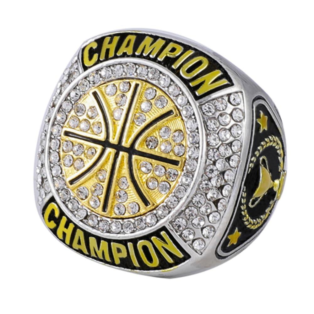 guancrown guancrown Basketball Championship Ring Trophy Award Gift Tournament Champions or Finalists Champion Ring (12 pcs Rings, Size 9)